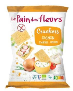 aperitivos y frutos secos MINI CRACKERS CEBOLLA S/G BIO 75 G