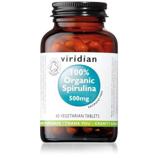 vitaminas 100% ORGANIC SPIRULINA 500MG