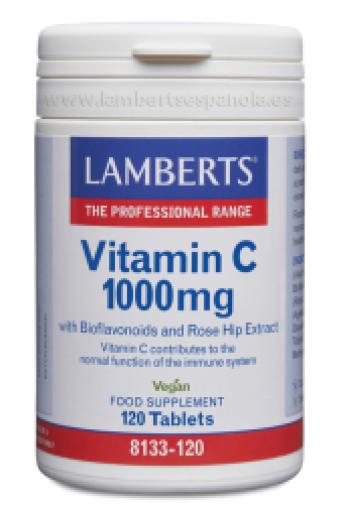 vitaminas VITAMINA C 1000MG + BIOFLAVONOIDES Y ESCARAMUJO 100MG 120TAB