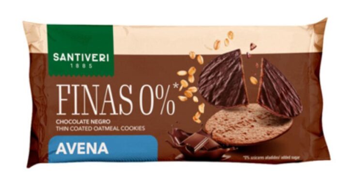 repostería y chocolates GALLETAS FINAS AVENA 0% BAÑADAS CHOCO NEGRO 88GR