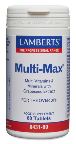 vitaminas y minerales MULTI-MAX 60 TABLETAS