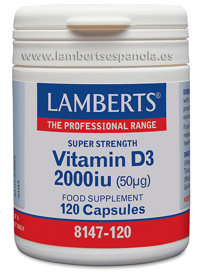 vitaminas VITAMINA D3 2000UI 120CAPSULAS