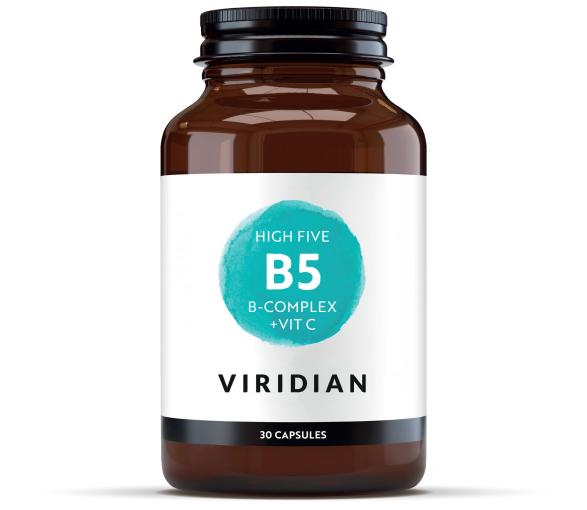 vitaminas HIGH FIVE B-COMPLEX CON ASCORBATO MG (30) VEG. CAPS.