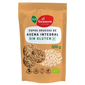 copos, mueslis y salvados COPOS GRUESOS DE AVENA INTEGRAL BIO 500G