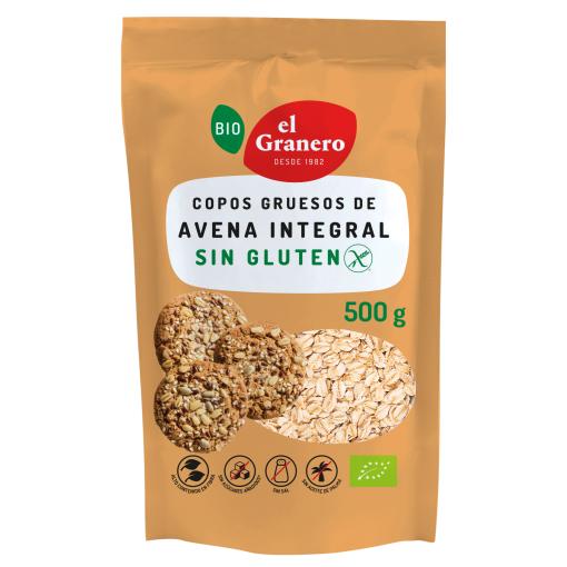 copos, mueslis y salvados COPOS GRUESOS DE AVENA INTEGRAL BIO 500G