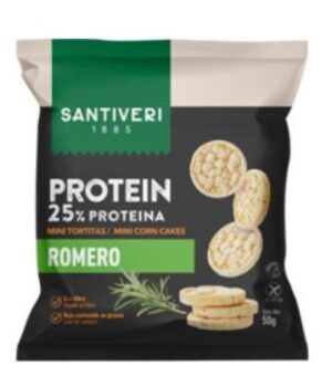 aperitivos y frutos secos MINI TORTITAS PROTEIN ROMERO S/G 50G