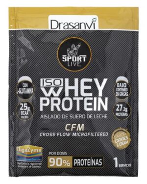 deporte MONODOSIS WHEY PROTEIN AISLADO COOKIES AND CREAM 30G SPORT LIVE