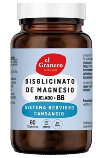 BISGLICINATO DE MAGNESIO CON B6 60CAP 740MG