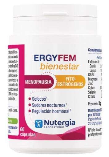 vitaminas ERGYFEM BIENESTAR 60 CAPSULAS