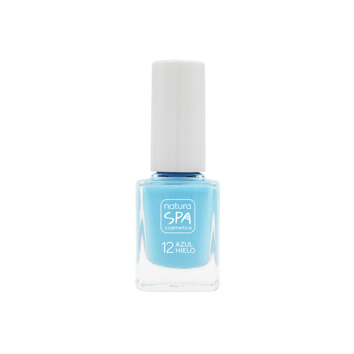 línea corporal ESMALTE UÑAS 12 AZUL HIELO