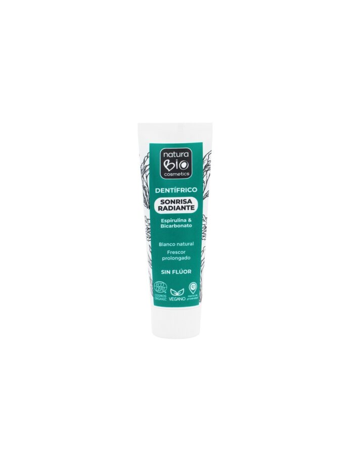 higiene bucal DENTIFRICO SONRISA RADIANTE ESPIRULINA Y BICARBONATO 75ML