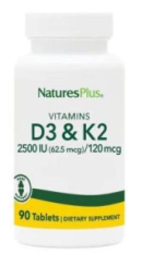 vitaminas VITAMINA D3+K2 2500UI 120MCG 90 TABLETAS