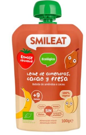 alim infantil POUCH ALMENDRA, CACAO Y FRESA 100GRS +9 MESES