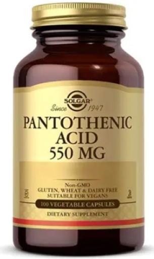 vitaminas ACIDO PANTOTENICO 550MG 50 CAP VEG