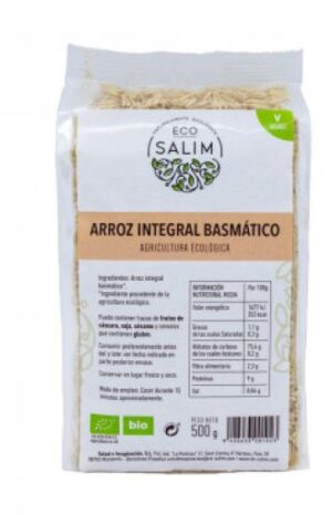 arroz y pasta ARROZ INTEGRAL BASMATICO ECO 500GR