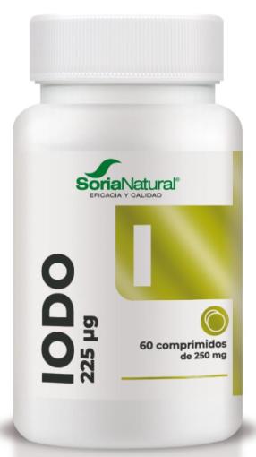 minerales IODO 225UG 60 COMPRIMIDOS DE 250MG