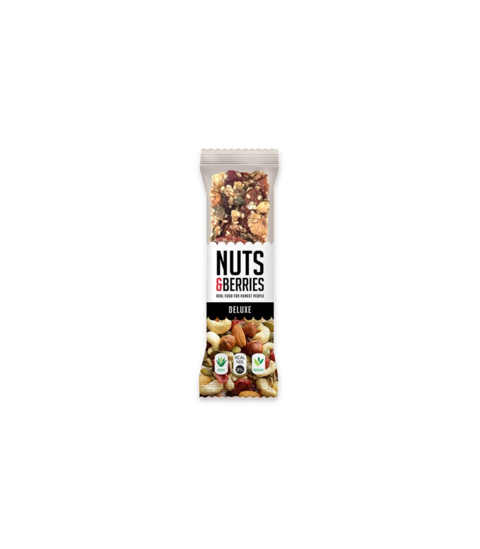 aperitivos y frutos secos BARRITA DELUXE NUTS&BERRIES 40G