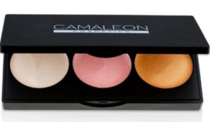 cosméticos ILUMINADOR 100% NATURAL PALETA 3 COLORES COMPLETO