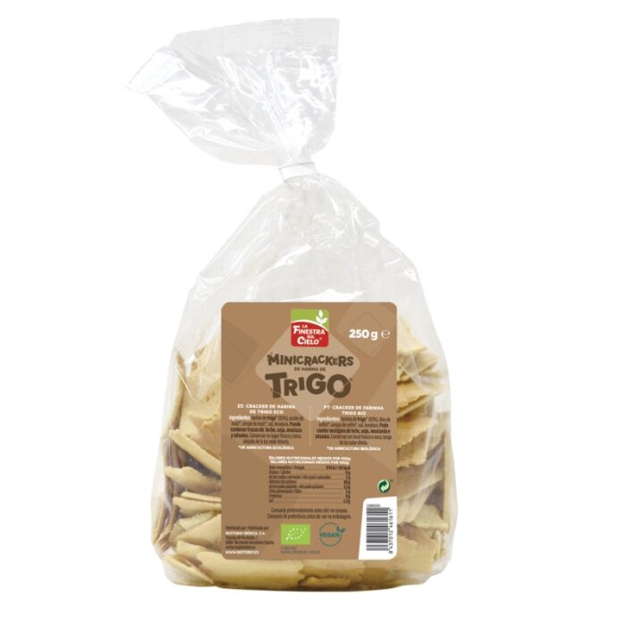 aperitivos y frutos secos MINICRACKERS DE TRIGO 250G