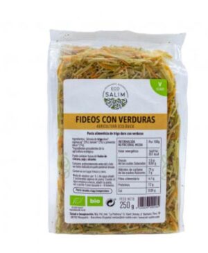alimentación FIDEOS CON VERDURAS 250 GR.