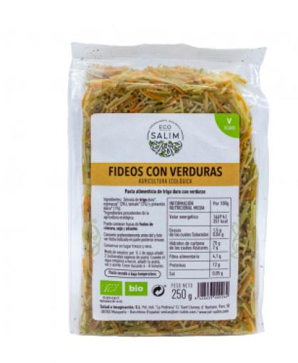 alimentación FIDEOS CON VERDURAS 250 GR.