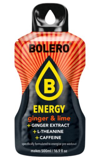 bebidas solubles BOLERO ENERGY GINGER & LIME 14G
