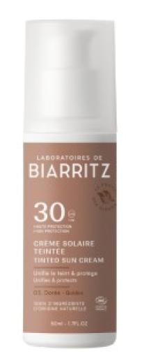 línea facial CREMA FACIAL COLOR DORADO SPF 30 BIARRITZ 50ML