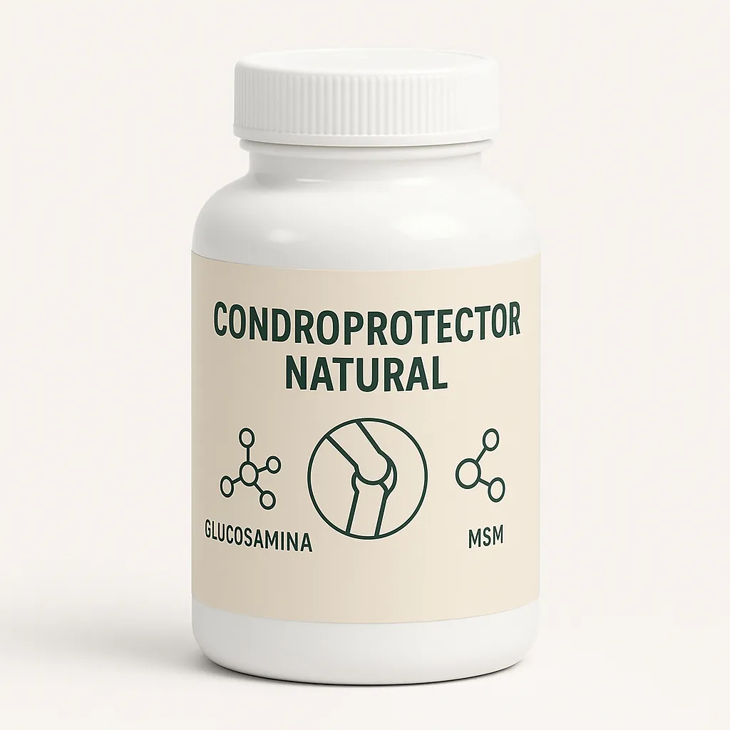 Bote de suplemento condroprotector natural para articulaciones