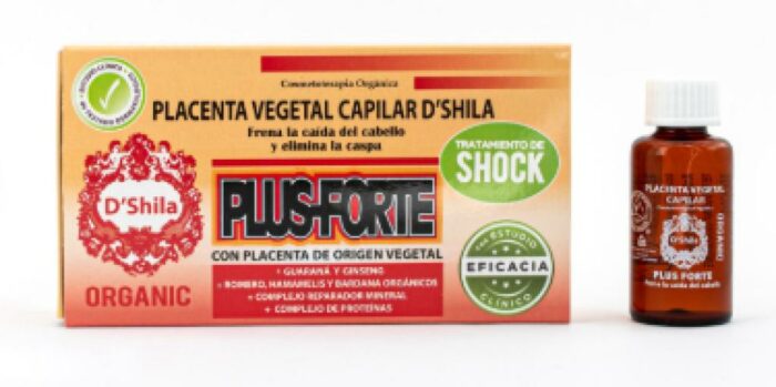 línea capilar PLACENTA PLUS FORTE 4 AMPOLLAS