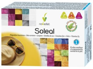 Cápsulas SOLEAL para protección solar y bronceado saludable – Okira