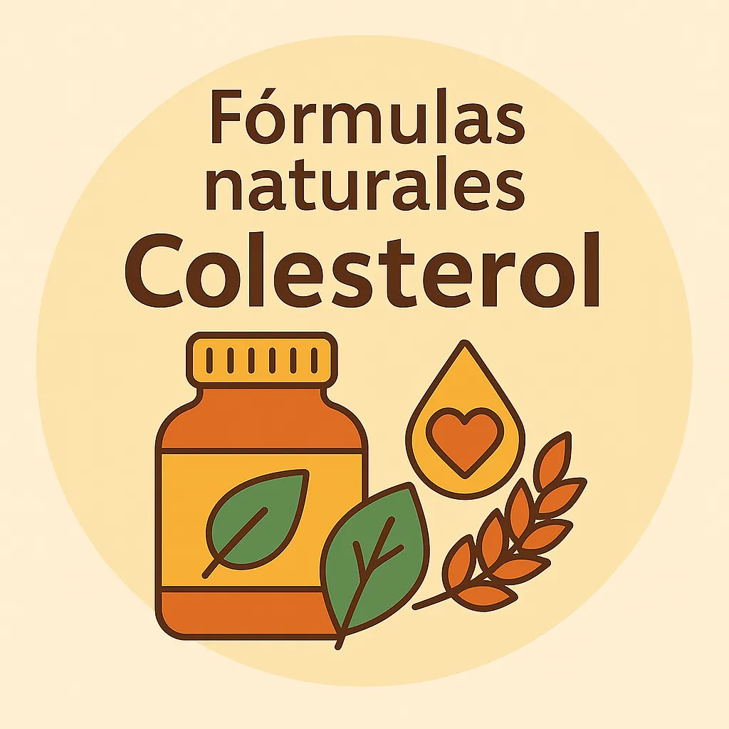 Ilustración de cápsulas naturales combinadas para reducir el colesterol