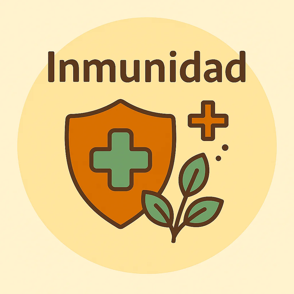 Ilustración de sistema inmune con escudo natural para representar inmunomodulación en alergias