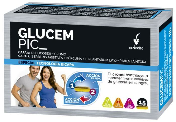 Glucempic 15 comprimidos – complemento para el control de la glucosa