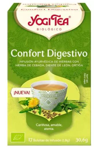 plantas en filtro YOGI TEA COMFORT DIGESTIVO BIO 17 BOLSAS