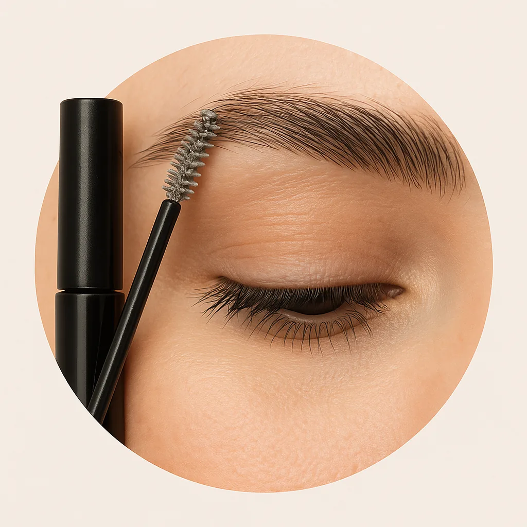 Productos de cejas naturales: lápiz, gel fijador y cepillo spoolie – Okira