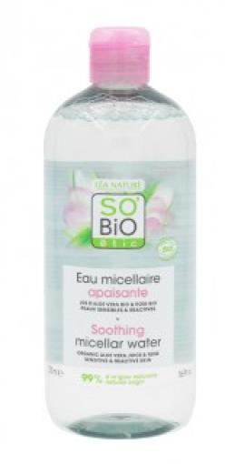 línea facial AGUA MICELAR CALMANTE ALOE Y ROSAS BIO 500ML