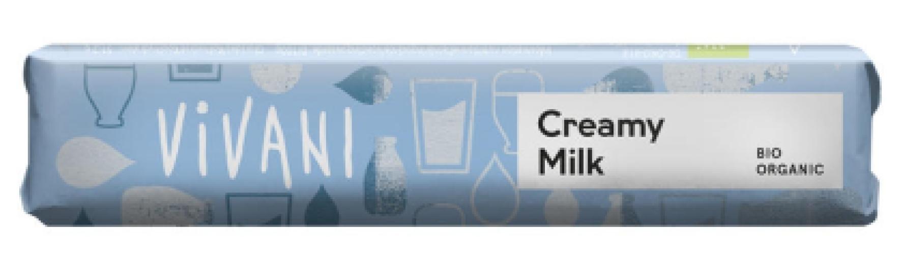 repostería y chocolates BARRITA DE CHOCOLATE CON UN RELLENO DE CREMA RICA EN LECHE BIO 40G