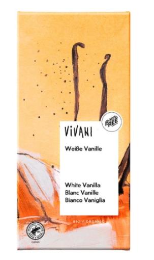 repostería y chocolates CHOCOLATE BLANCO CON VAINILLA BURBON BIO 80G