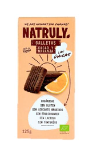 repostería y chocolates GALLETAS DE CANELA Y NARANJA BIO 125 GR