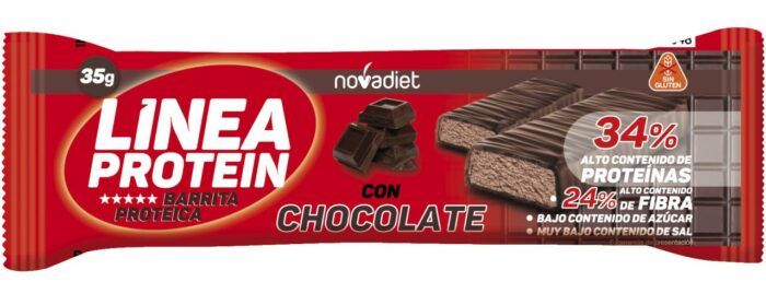Barrita Linea Protein Chocolate 35 g alta en proteínas y fibra