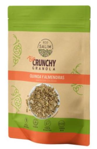 copos, mueslis y salvados CRUNCHY GRANOLA QUINOA Y ALMENDRAS BIO 250G