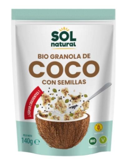 copos, mueslis y salvados BIO GRANOLA DE COCO CON SEMILLAS 140G