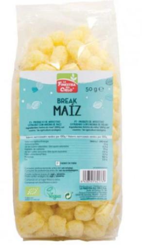 aperitivos y frutos secos BOLITAS DE MAIZ BIO 50GR
