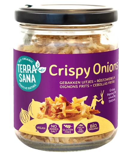 sales, condimentos y salsas CEBOLLAS FRITAS DE INDONESIA 75G BIO S/G VEGAN