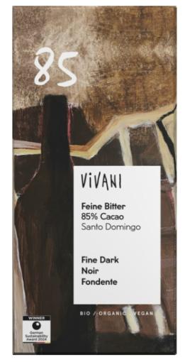 repostería y chocolates CHOCOLATE NEGRO 85% BIO 80GRS