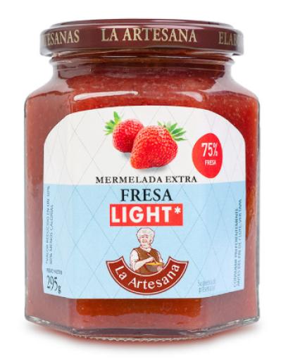 mermeladas MERMELADA FRESA LIGTH CON FRUCTOSA 340 GR