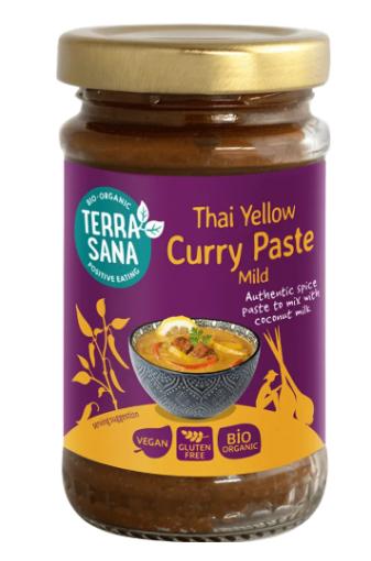 sales, condimentos y salsas PASTA CURRY AMARILLO TAILANDES BIO 120G