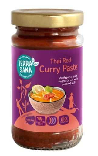 sales, condimentos y salsas PASTA CURRY ROJO TAILANDES BIO 120GR