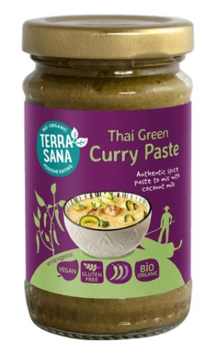 sales, condimentos y salsas PASTA CURRY VERDE TAILANDES BIO 120GR