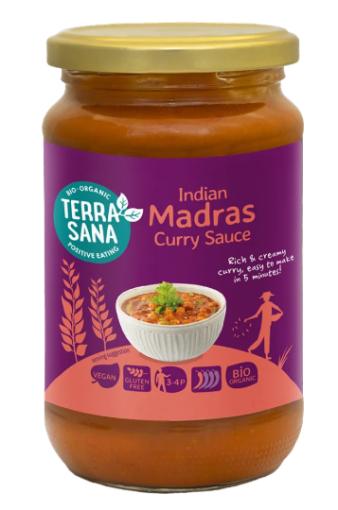 sales, condimentos y salsas SALSA CURRY INDIA MADRAS BIO 350GR